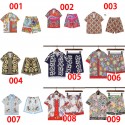 ハイブランド GG 夏 アロハシャツ セットアップ メンズ カジュアル セット 半袖シャツ ショートパンツ S- 5XL 上下セット 花柄 Tシャツ ハーフパンツ 2点セット 夏 ビーチ ハワイアン カップル トップス リゾート スタイル レジャー ウェア
