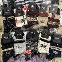 Dior ディオールレディース向け 靴下 かわいいコットン 靴下 メンズ 通気性ブランドミドルソックス 高品質ブランドソックス 男女兼用 ファッション