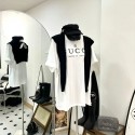 gg ブランド半袖tシャツ オーバーサイズ ブランドGG カジュアルtシャツ高品質Tシャツカットソーペアカップル大人の上質Tシャツ