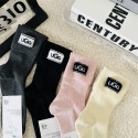 アグ UGG レディース向け 靴下 かわいいブランド 秋冬ソックス 大人気ブランドミドルソックス 高品質ブランドソックス 男女兼用 ファッション 厚手 4足セット