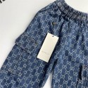 ハイブランドGG供服 デニム パンツ キッズ ジーンズ 男の子 ゆったり デニムズボン 100 - 160cm ロングパンツ ゴムウエスト サルエルパンツ ジュニア 長ズボン カジュアル