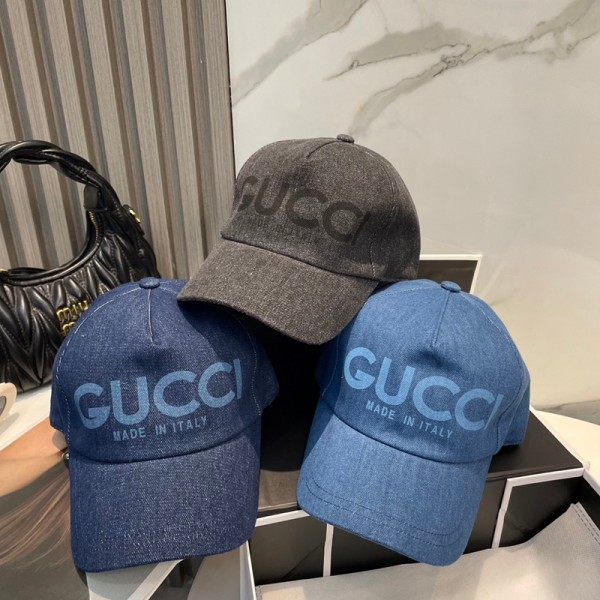 ハイブランドGGキャップ デニム Gg UVカット帽子 メンズ レディース 春夏 深め コットン デニムキャップ 深い 大きい サイズ調節 帽子 大きめ 綿100％ シンプル おしゃれ ジーンズ 春 夏 秋 冬