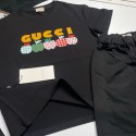 ハイブランド GG 子供服 男の子 セットアップ 夏 gg半袖 Tシャツ ハーフパンツ 上下セット 子供 夏服 ジャージ セットアップ 子供 男の子 カジュアル 韓国 キッズ 男の子 夏服 男の子 半袖 スウェット セットアップ キッズ 出産祝い 90-160cm