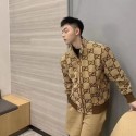 ハイブランドggスタジャン メンズ 薄手 ジャケット 秋服 アウター 大きいサイズ ジャンパー プリント柄 ライトジャケット カジュアルコート ウィンドブレーカーL-6XL