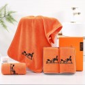 Hermes エルメスブランドスポーツタオル メンズ ハイブランド多用途タオルメンズフェイスタオル 運動タオルブランドヘアドライタオル ハンドタオル 耐洗濯