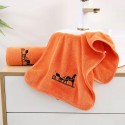 Hermes エルメスブランドスポーツタオル メンズ ハイブランド多用途タオルメンズフェイスタオル 運動タオルブランドヘアドライタオル ハンドタオル 耐洗濯