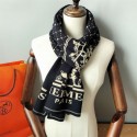 Hermes エルメスメンズ 大判ショール 暖かいブランドパロディ ストール 激安肌に優しい ブランドショール男女兼用 リバーシブルマフラー 肩掛け