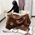 Hermes エルメス 激安 ブランドパロディ ひざ掛け ブランケット毛布 3WAY 洗える ふわふわ 暖かい 掛けブランケット 柔らかい 高品質 ソファーカバー 