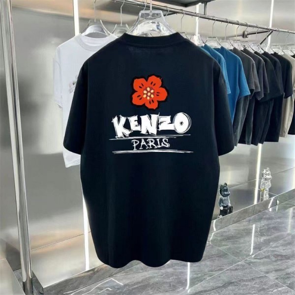 Kenzo ケンゾー ブランド半袖tシャツハイブランドtシャツ偽物レディースメンズTシャツカットソーペアカップル20代 30代40代tシャツ 激安パロディM - 3XL