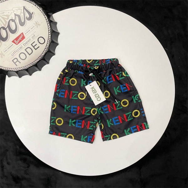 KENZO 子供の水着 キッズ 海水パンツ ケンゾー短パン 男の子 サーフパンツ 速乾 UVカット 100 - 150cm 水陸両用 水遊び 夏祭り