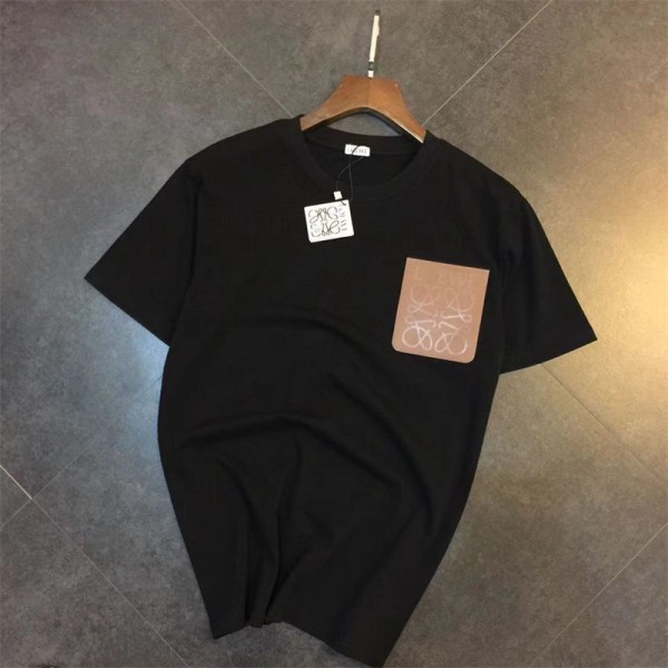 LOEWE ロエベブランドtシャツカットソー コピーハイブランド半袖tシャツ男女兼用tシャツ 激安パロディ大人の上質Tシャツ