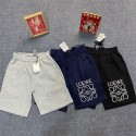 LOEWE レディース ショートパンツ 綿 ロゴ スポーツ ロエベ 短パン 夏 ポケット付き カジュアルウエア 柔らかい 通気性 伸縮性 吸汗 ヨガ ランニング M - 5XL