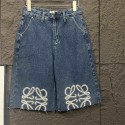 Loewe半ズボン レディース カウボー ブランドロエベデニム 半ズボン S - 2XL ショートパンツ レディース 五分丈 夏 ハーフパンツ レトロカジュアル ハイウエスト ストレートレッグ ハイウエスト 短パン ショート