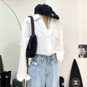 ロエベシャツ ブラウス レディース LOEWEとろみワイシャツ ゆったり 大きいサイズ 長袖 ノーアイロン オフィス カジュアル ファッション 通勤 日常 高通気性