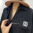 ロエベシャツ ブラウス レディース LOEWEとろみワイシャツ ゆったり 大きいサイズ 長袖 ノーアイロン オフィス カジュアル ファッション 通勤 日常 高通気性
