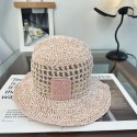 ブランドLoewe サンハット ロエベバケット帽子 レディース 麦わら帽子 ハット ストローハット レディース 日焼け uvカット 日除け帽子 小顔効果 つば広 春夏 大きいサイズ 57cm 