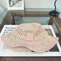 ブランドLoewe サンハット ロエベバケット帽子 レディース 麦わら帽子 ハット ストローハット レディース 日焼け uvカット 日除け帽子 小顔効果 つば広 春夏 大きいサイズ 57cm 