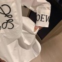 ロエベシャツ レディース 長袖 ワイシャツ ブランドloewe トップス 襟付き ブラウス ポケット付き 上質 オーバーサイズ カジュアル 通勤 春 秋  薄手で通気 軽量で快適、ポケット付きのレギュラーフィット長袖シャツ M-2XL
