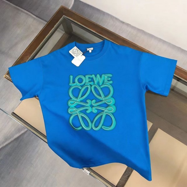 LOEWE ロエベハイブランドペアルックtシャツ偽物レディースメンズ夏tシャツブランドかわいいハイブランド半袖tシャツ男女兼用tシャツ ユニセック ブランドS-5XL