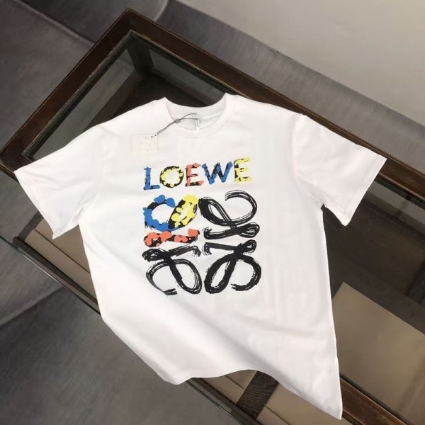 LOEWE ロエベブランドtシャツカットソー コピーブランド半袖tシャツハイブランド半袖tシャツ男女兼用ブランドtシャツ高品質 S-5XL