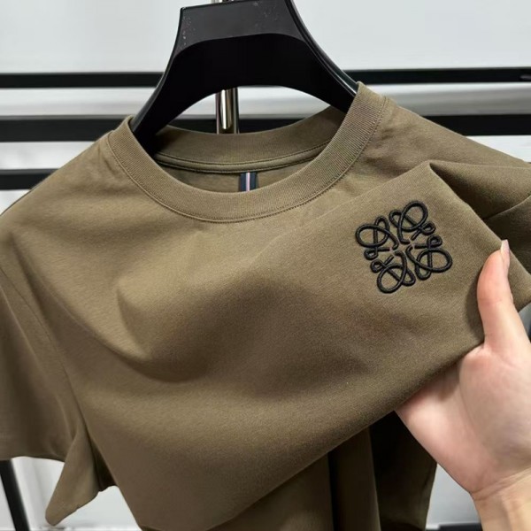 LOEWE ロエベブランドtシャツカットソー コピーブランド刺繍tシャツ上着カジュアルTシャツカットソーペアカップル大人の上質TシャツM-4XL