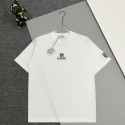 LOEWE ロエベブランド半袖tシャツ ブランド黒白tシャツ 上着 カジュアル ハイブランド半袖tシャツ トップス 男女兼用 韓国  tシャツS-5XL