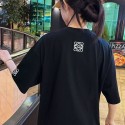 LOEWE ロエベブランド半袖tシャツ ブランド黒白tシャツ 上着 カジュアル ハイブランド半袖tシャツ トップス 男女兼用 韓国  tシャツS-5XL