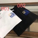 LOEWE ロエベブランドtシャツ カットソー コピーブランド 半袖tシャツ ブランド黒白tシャツ オーバーサイズ ブランドペア揃い 服 コピー 激安屋 S-5XL