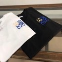LOEWE ロエベブランドtシャツ カットソー コピーブランド 半袖tシャツ ブランド黒白tシャツ オーバーサイズ ブランドペア揃い 服 コピー 激安屋 S-5XL