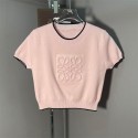 ロエベ カットソー 綿 春 夏 Tシャツ LOEWE ニット セーター カジュアル 通勤 シンプル 可愛い 上品 おしゃれ トップス 半袖 レディースXS- M 