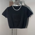 ロエベ カットソー 綿 春 夏 Tシャツ LOEWE ニット セーター カジュアル 通勤 シンプル 可愛い 上品 おしゃれ トップス 半袖 レディースXS- M 