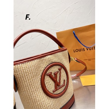 ブランド ルイヴィトン かごバッグ バケットバッグ レディース lv ショルダーバッグ 手提げバッグ 2way 夏バッグ ファスナータイプ 大容量 おしゃれ 2色 高品質