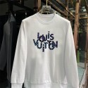 ルイヴィトン パーカー メンズ トレーナー ブランド LV パーカー Tシャツ 長袖 丸首 春秋服  メンズ 半袖tシャツ オーバーサイズ 裏起毛 可愛い カジュアル おしゃれ 快適 人気 シンプル オシャ tシャツ 春秋冬服 無地 パーカー Tシャツ