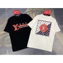 ルイヴィトン Tシャツ レディース 人気 ブランド lv 上着 トップス メンズ 半袖tシャツ カジュアル 男女通用 丸首 ファション コットン100％ 通気性 気心地よい X~4XL