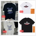 LV ルイヴィトン Tシャツ ブランド 黒白 丸首 おしゃれ モノグラム 夏 メンズ レディース コットン M~4XL