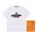 LV ルイヴィトン Tシャツ ブランド 黒白 丸首 おしゃれ モノグラム 夏 メンズ レディース コットン M~4XL