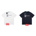 LV ルイヴィトン ｔシャツ 丸首 白黒 カジュアル tシャツ メンズ 上着 シュプリーム 半袖Ｔシャツ レディース 流行り トップス スポーツ カジュアル おしゃれ 人気コットン 肌触りよい 大きいサイズ ゆったり