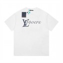 LV ルイヴィトン ｔシャツ 丸首 白黒 カジュアル tシャツ メンズ 上着 シュプリーム 半袖Ｔシャツ レディース 流行り トップス スポーツ カジュアル おしゃれ 人気コットン 肌触りよい 大きいサイズ ゆったり