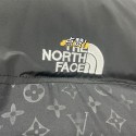 lv ルイヴィトン the north face ザノースフェイス 中綿コート フード付きアウタージャケット 定番ロゴ 厚手 暖かい ふわふわ