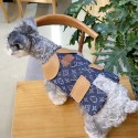 Lv ルイヴィトンハイブランドペット服 牽引ロープ ドッグウェア  犬の服ブランド犬用洋服パロディブランドペット用服激安ブランド犬服春夏