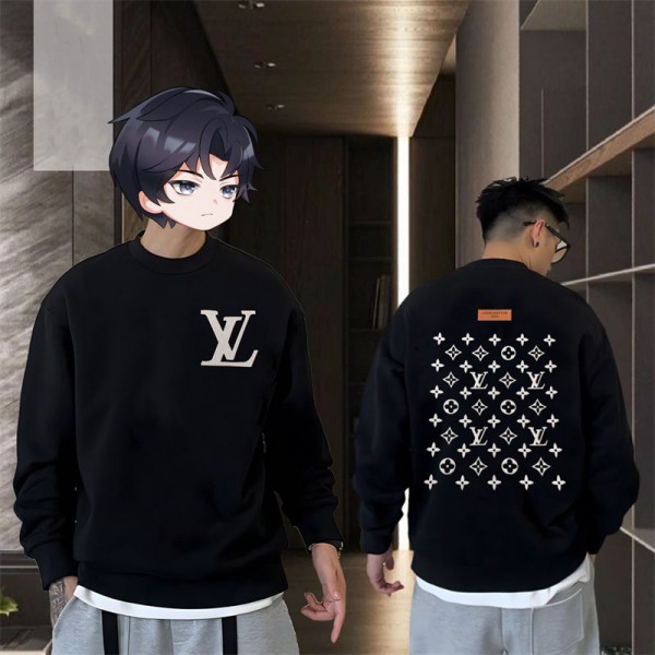 Lv ルイヴィトンブランドトレーナー裏起毛オーバーサイズパーカーブランドレディースメンズスウェット メンズ 服 コピー トレーナー 裏起毛 ファッション