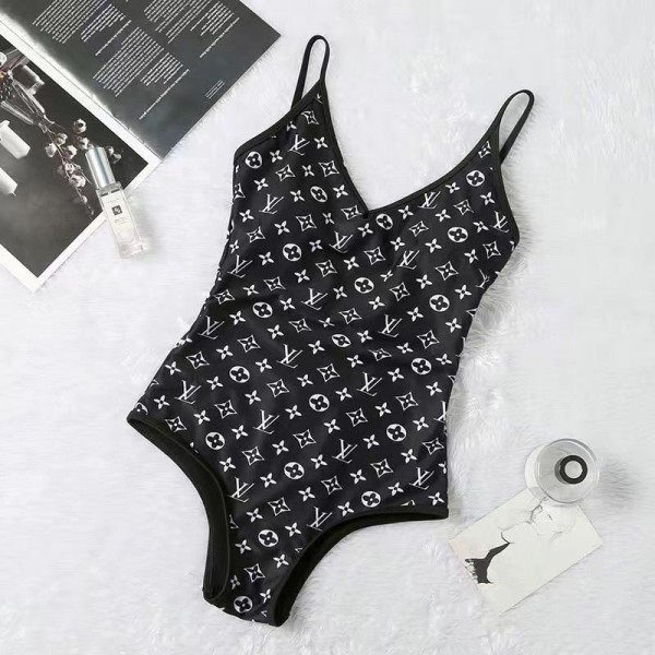 Lv ルイヴィトンきれいめビキニ 大人水着旅行 女性用水着 おしゃれショートパンツ大きいサイズ 体型カバー水着 スイムウェア S - XL