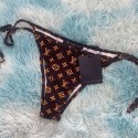 Lv ルイヴィトンハイブランド水着 レディース ビキニパロディブランド体型カバー水着  オトナ女子 人気ショートパンツ大きいサイズ 体型カバー水着S - XL