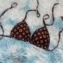 Lv ルイヴィトンハイブランド水着 レディース ビキニパロディブランド体型カバー水着  オトナ女子 人気ショートパンツ大きいサイズ 体型カバー水着S - XL