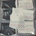 ルイヴィトンサマーニット レディース ブランド lv トップス セーター ニットソー ノースリーブ ハイネック 薄手 モノグラム 春 夏 秋 S - L
