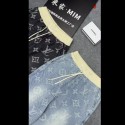 ブランド LV デニムパンツ メンズ ワイドパンツ ジーンズ ゆったり ルイヴィトン バギーパンツ ストリート ジーパン ストレート サルエルパンツ ビッグシルエット アメカジ 大きいサイズ 男女兼用 ファッションS - XL 