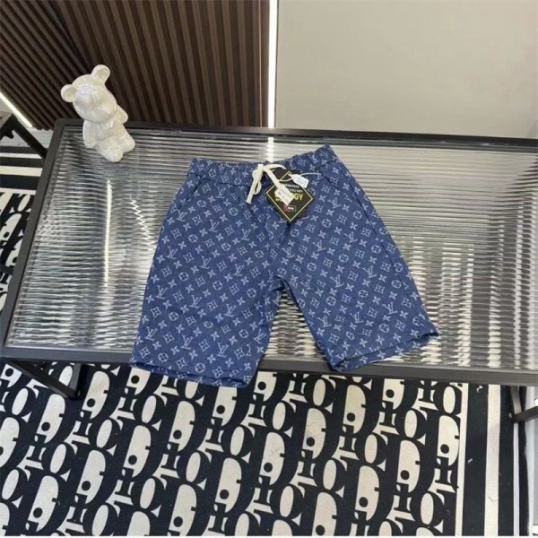 LV ブランドショートパンツ イージー ルイヴィトンデニムパンツ 短パン ハーフパンツ ズボン ショーツ 服 春服 夏服 ギフト プレゼント ストリート ボトムス カジュアル 春 夏 M - 4XL 
