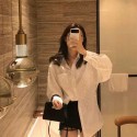 ルイヴィトンシャツ ブラウス レディース LV 長袖 おしゃれ 襟付き シルクトップス 体型カバー 着瘦せ シンプル きれいめ カジュアル 通勤 オフィス フォマール お出掛け ワイシャツ 秋 春