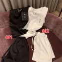 ルイヴィトン上下セット レディース Lv 半袖Tシャツ 半ズボン 夏 トップス 高品質 パジャマ 部屋着 ルームウェア ゆったり カジュアル 女子 学生 M - XL