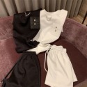 ルイヴィトン上下セット レディース Lv 半袖Tシャツ 半ズボン 夏 トップス 高品質 パジャマ 部屋着 ルームウェア ゆったり カジュアル 女子 学生 M - XL